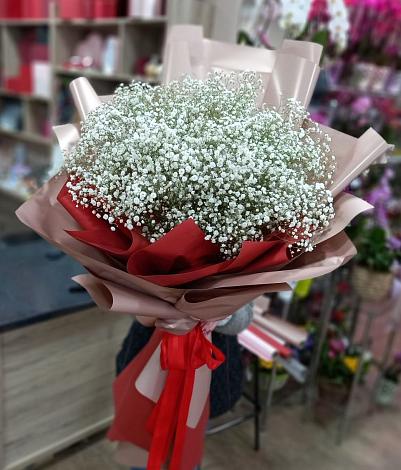 Букет цветов из: Гипсофила в Аксае Республика Дагестан