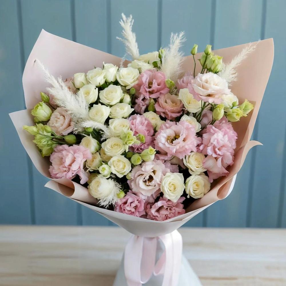 Букет цветов из: Альстромерии и Розы в Аксае Республика Дагестан