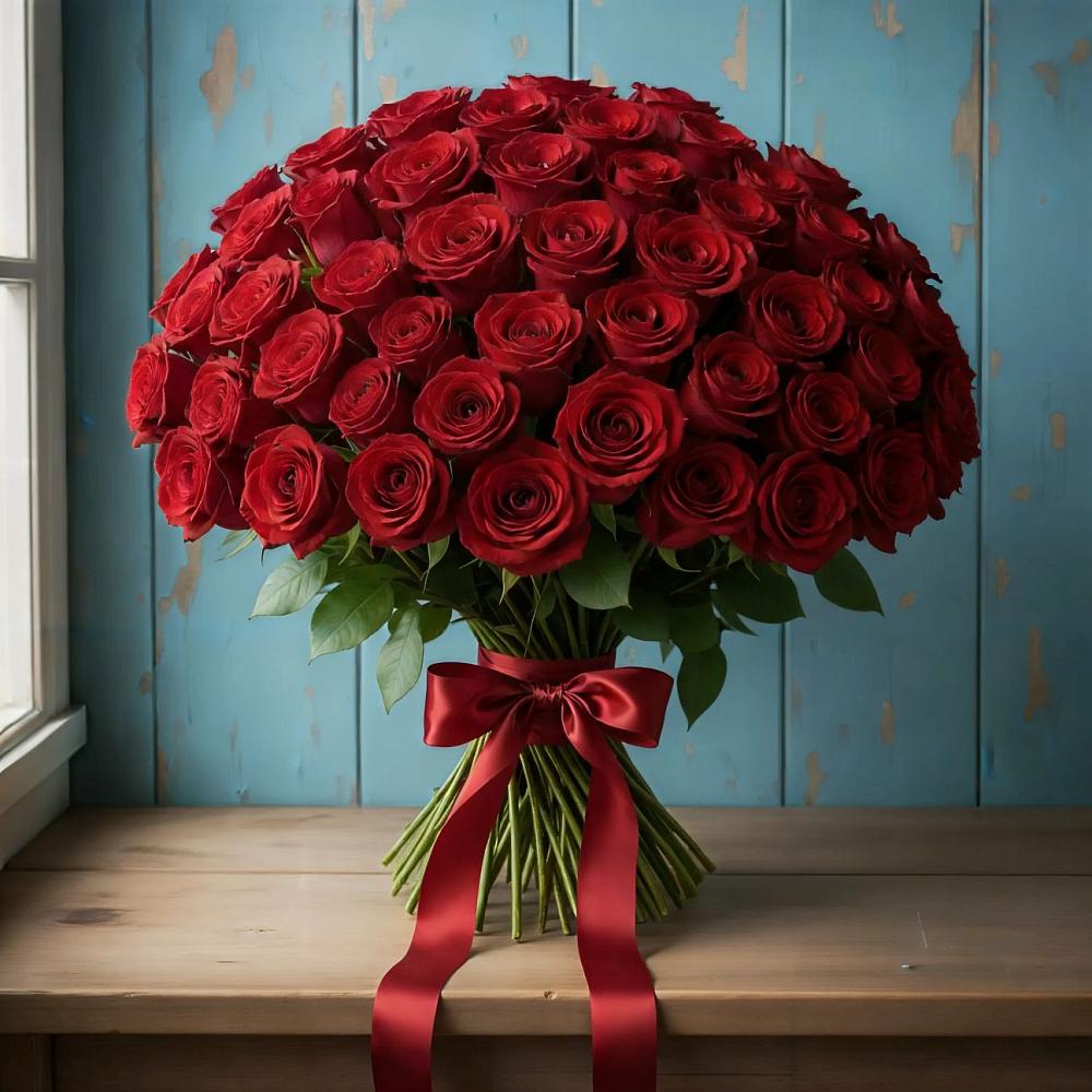 Букет Красные розы Блэк Меджик в Аксае Республика Дагестан