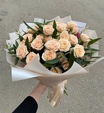 Букет Кремовые розы Латте в Аксае Республика Дагестан
