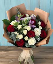 Букет цветов из:  Розы и Альстромерии в Аксае Республика Дагестан