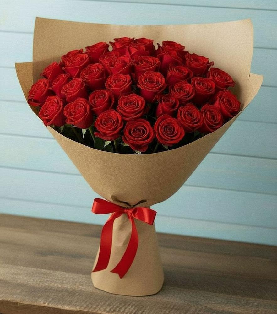 Букет Красные розы Милано в Аксае Республика Дагестан