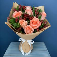 Букет цветов из:  Розы и Альстромерии в Аксае Республика Дагестан