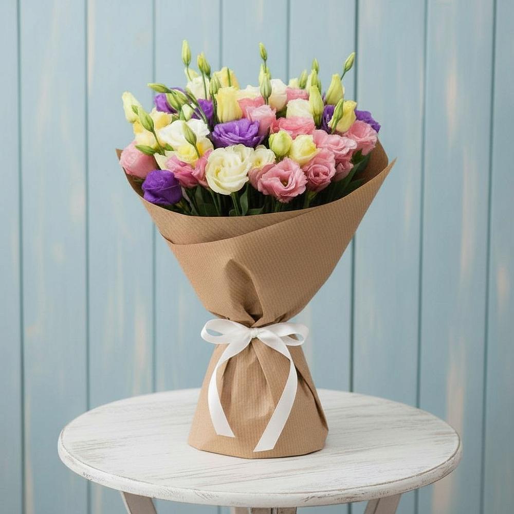 Букет цветов из: Лизиантусы в Аксае Республика Дагестан