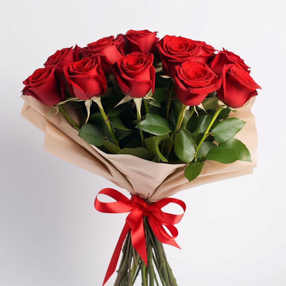 Букет 11 Красных роз Эдлесс Лав в Аксае Республика Дагестан