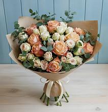 Букет цветов из:  Альстромерии и Розы в Аксае Республика Дагестан